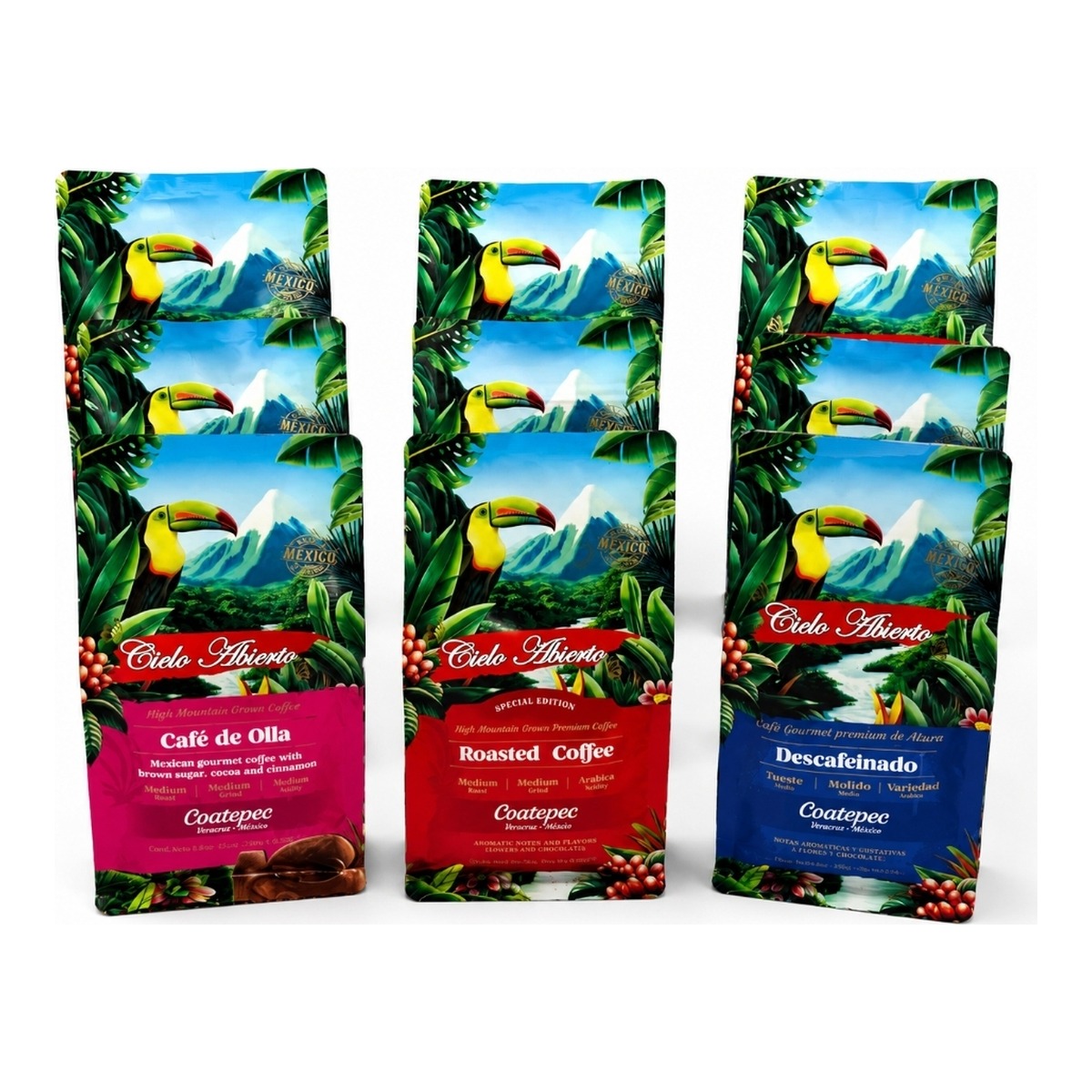 Kit Descubre Cielo Abierto — paquetes para probar los tres cafés